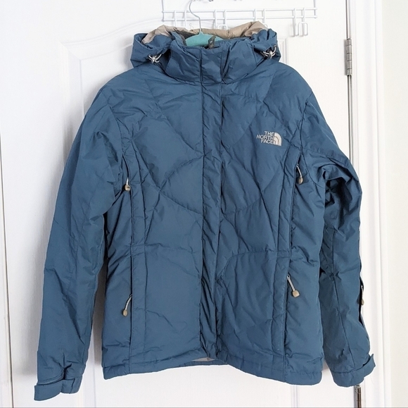 The north face quilted puffer blue youth size XL women Small Medium - Picture 4 of 8